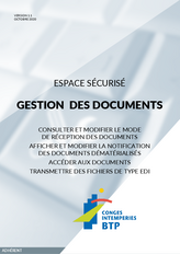Guide Espace sécurisé | Gestion des documents