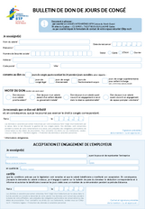 Bulletin de don de jours de congé